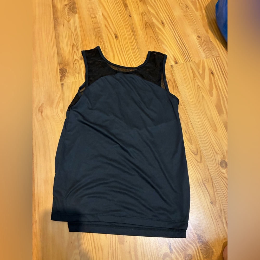 Splits59 Black Mesh Racerback Performance Tank Top XS Made in USA